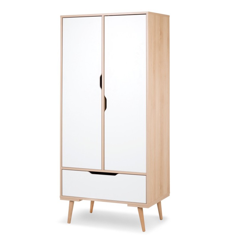 Armoire pour chambre d'enfant bébé de style scandinave avec penderie