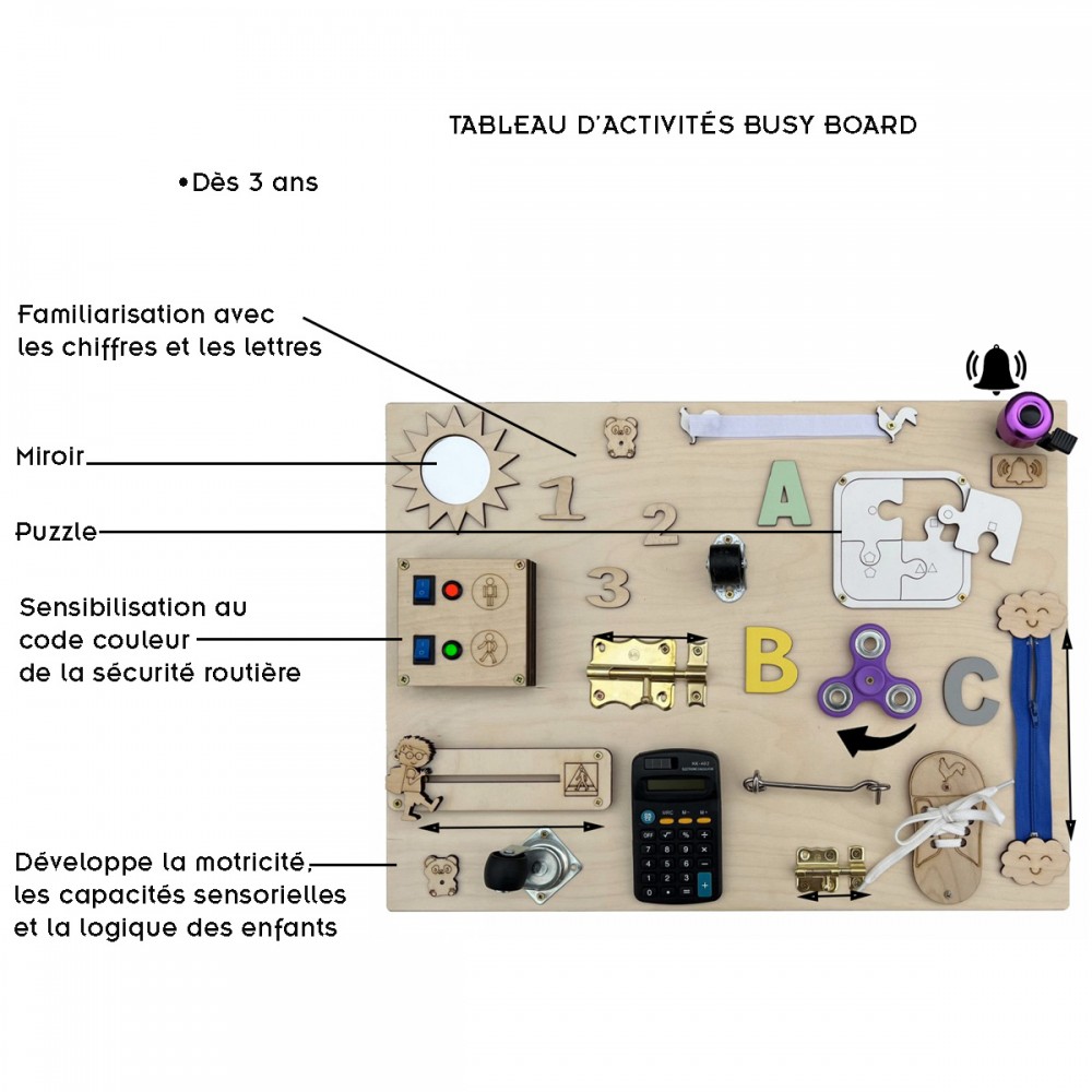 Tableau d'activité Busy Board Standard