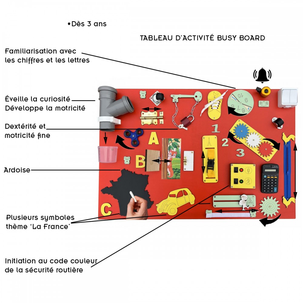 Tableau d'activité Busy Board Standard