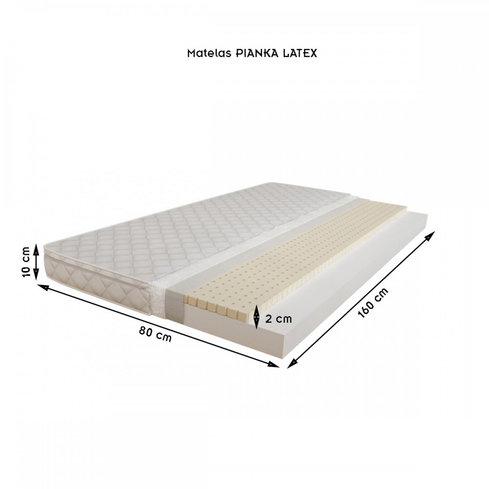 Lit pour enfant 160x80 avec barrières de sécurité et matelas inclus