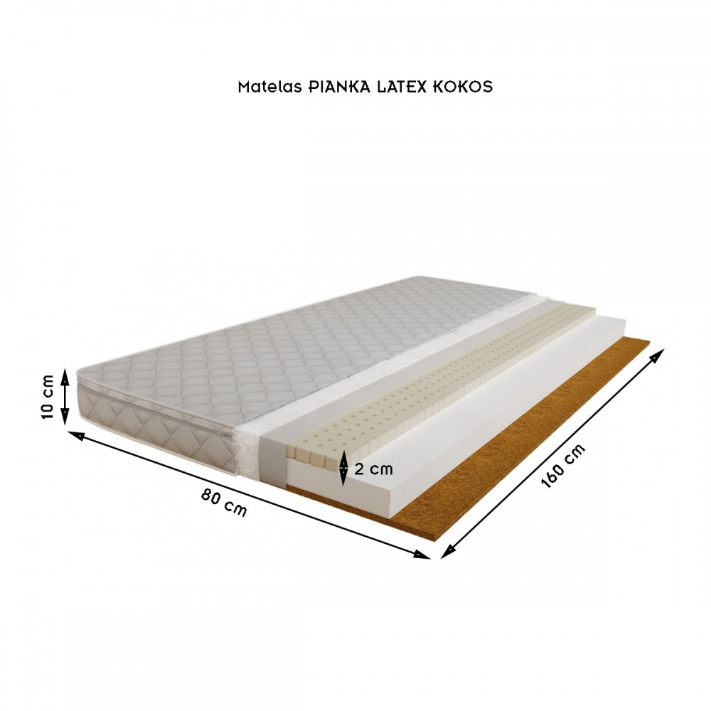 Lit enfant + matelas + barriere de securite 160x80