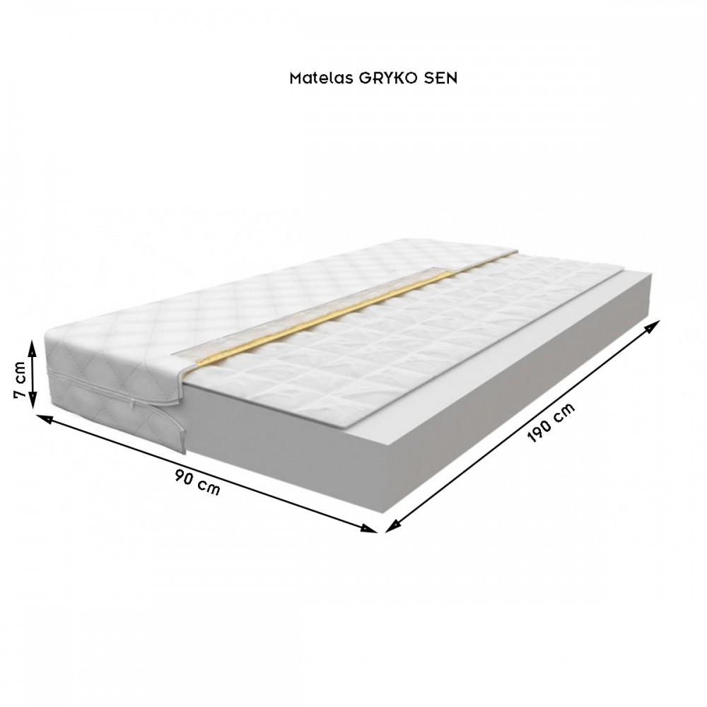 Lit enfant 190x90 avec matelas inclus et barrières de protection