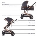 ESTELLE Poussette combinée Gris anthracite