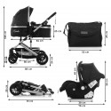 ESTELLE Poussette combinée Gris anthracite