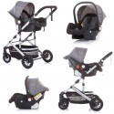 ESTELLE Poussette combinée Gris / Noir