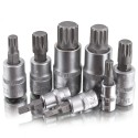 8 douilles Torx ou spline en chrome-vanadium