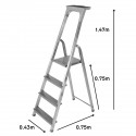 QUALOR Escabeau aluminium dimensions 4 marches