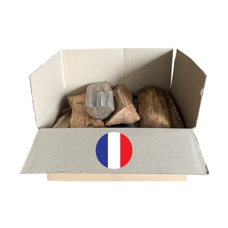 Bois de chauffage français avec bûches de 50 cm. Idéal pour cheminée.