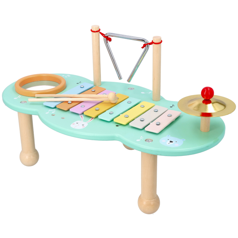 Jouet musical bébé - Table instrument musique en bois Janod