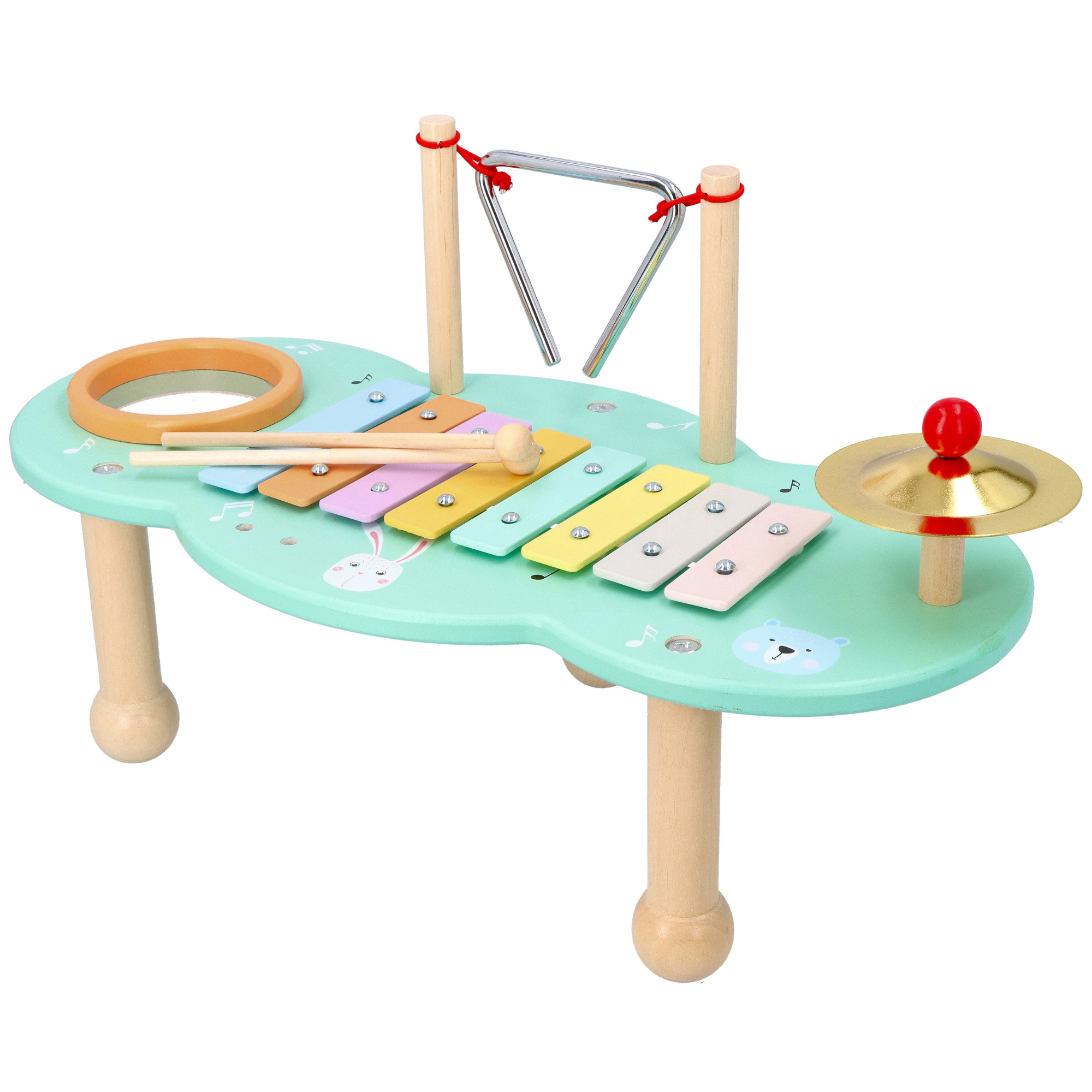 Table d'activités et d'éveil musical en bois FSC® - multicolore, Jouet