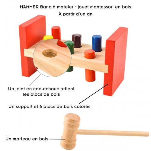 HAMMER-JOUET-BOIS-MONTESSORI