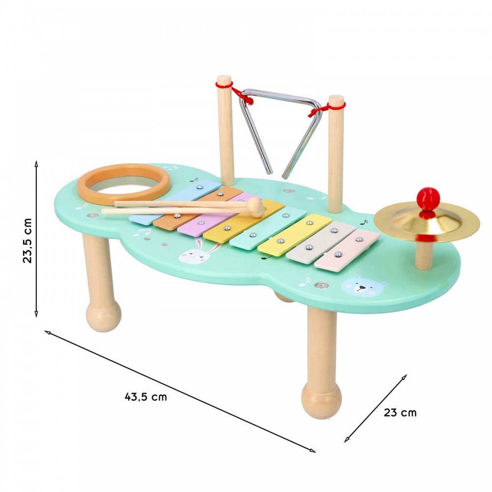 Tambour en bois enfant - Imitation instrument musique JANOD