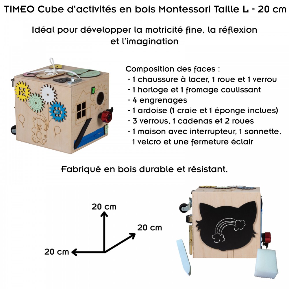 Jouets Montessori dès 2 ans, jeu de ferme 7 en 1, jouets de motricité,  speelgoed en