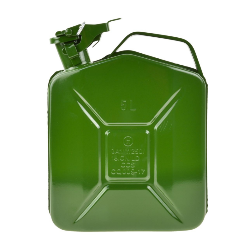 Jerrican essence et gasoil en metal 5 litres (5L)