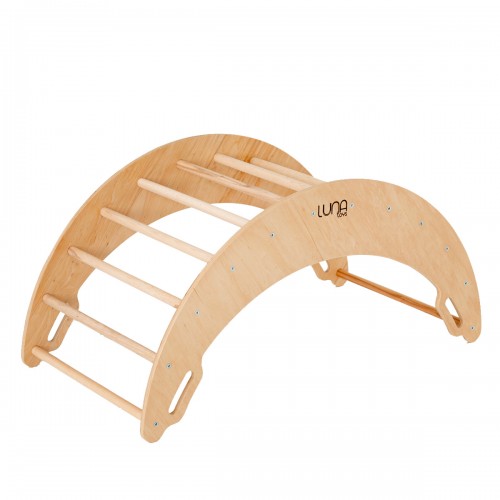 ISA Arche d'escalade à bascule en bois Montessori