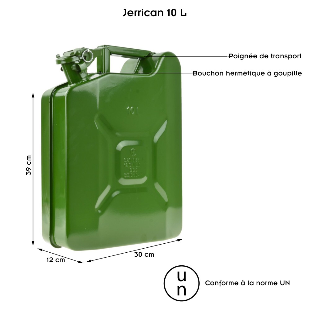 Jerrican 10 litres - Cdiscount