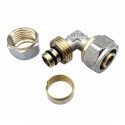 Raccord coudé 90° à compression Ø16 pour tube PER Raccord coudé 90° à compression Ø16 pour tube PER