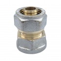 Raccord droit à compression femelle pour tube PER Ø16x 1/2" Raccord droit à compression femelle pour tube PER Ø16x 1/2"