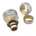 Raccord droit à compression femelle pour tube PER Ø16x 1/2" Raccord droit à compression femelle pour tube PER Ø16x 1/2"