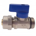 Vanne à bille sphérique 1/2"x16 pour tube PER Ø16 Vanne à bille sphérique 1/2"x16 pour tube PER Ø16
