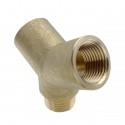 Raccord en Y mâle femelle en laiton égal modèle 1/2" Raccord en Y mâle femelle en laiton égal modèle 1/2"