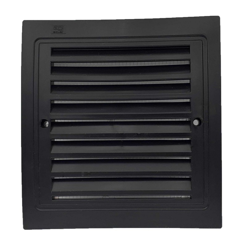 Grille d'aération extérieur intérieur avec moustiquaire 140 x 140 mm