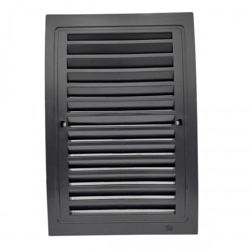 Grille intérieur extérieur plastique avec moustiquaire 140x210 mm