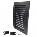 Grille intérieur extérieur plastique avec moustiquaire 140x210mm Grille intérieur extérieur plastique avec moustiquaire 140x210mm