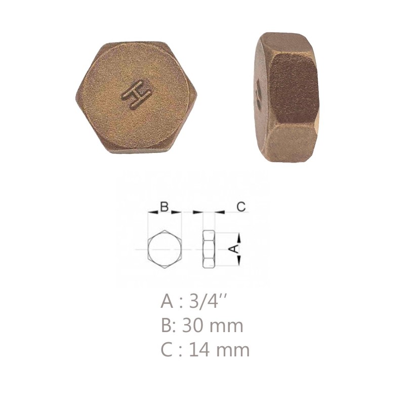 Bouchon femelle laiton à visser