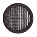 Grille ronde pour pvc et gaine avec moustiquaire Ø125 Grille ronde pour pvc et gaine avec moustiquaire Ø125