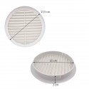 Grille ronde pour pvc et gaine avec moustiquaire Ø150 Grille ronde pour pvc et gaine avec moustiquaire Ø150