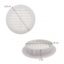 Grille ronde pour gaine et PVC avec moustiquaire Ø100 Grille ronde pour gaine et PVC avec moustiquaire Ø100