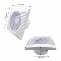 Extracteur d'air avec minuterie Ø150 257m3/h 20w Extracteur d'air avec minuterie Ø150 257m3/h 20w