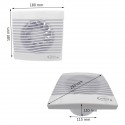 Extracteur d'air standard Ø125 158m3/h 16W