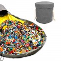 BOLSA Panier de rangement sac pour jouets avec tapis de jeux 2 en 1 BOLSA Panier de rangement sac pour jouets avec tapis de jeux 2 en 1