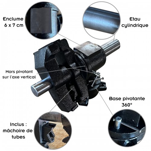 Etau polyvalent cylindrique base pivotante 2