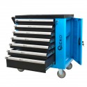 Servante d'atelier professionnelle avec outils 7 tiroirs 243 pièces Servante d'atelier professionnelle avec outils 7 tiroirs 243 pièces