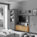 PARII Meuble bas tv 3 portes bois design tendance