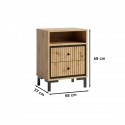 PARII chevet table de nuit 2 tiroirs bois design tendance PARII chevet table de nuit 2 tiroirs bois design tendance