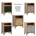 PARII chevet table de nuit 2 tiroirs bois design tendance PARII chevet table de nuit 2 tiroirs bois design tendance