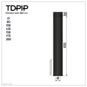 TDPI1000 Conduit double paroi isolé polycombustible longueur 100 cm TDPI1000 Conduit double paroi isolé polycombustible longueur 100 cm