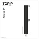 TDPI1000 Conduit double paroi isolé polycombustible longueur 100 cm