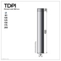 TDPI1000 Conduit double paroi isolé polycombustible longueur 100 cm