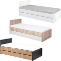 DALIA Lit adolescent enfant 90x200 avec tiroir style urbain DALIA Lit adolescent enfant 90x200 avec tiroir style urbain