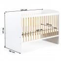 KAROLINA II Lit bébé à barreaux 120x60