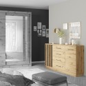 ARTIZ Commode avec portes et 4 tiroirs ARTIZ Commode avec portes et 4 tiroirs