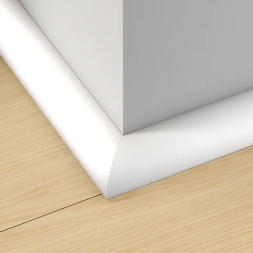 Qart de rond pvc blanc 13mm longueur 2,5m lot de 1 2