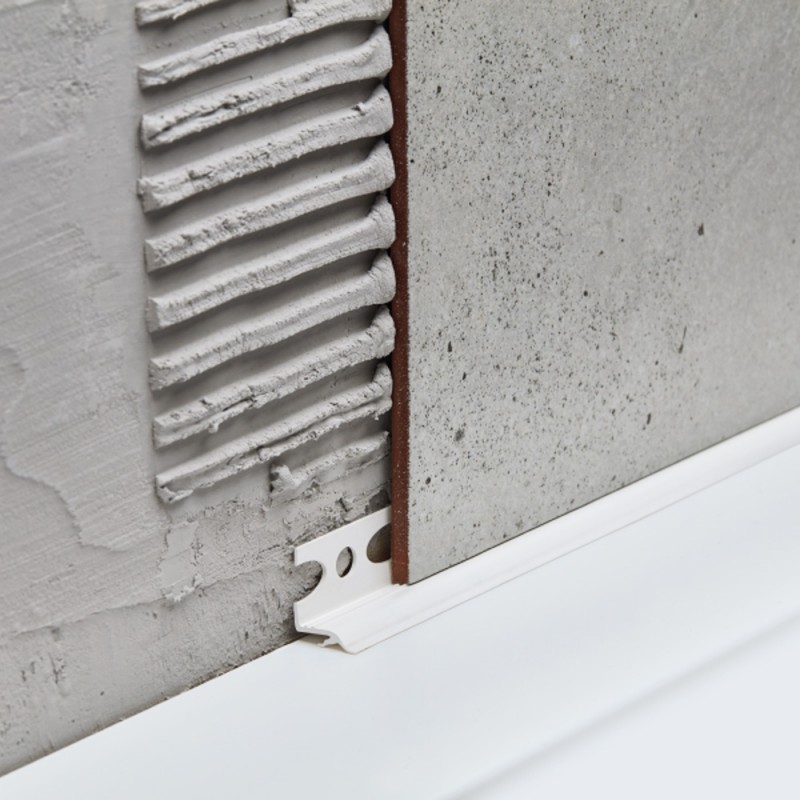 Profilé de carrelage PVC bande de baignoire sous carrelage longueur 1,83 m