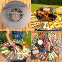 FIESTA Brasero haut de qualité barbecue plancha en acier épais peint Noir FIESTA Brasero haut de qualité barbecue plancha en acier épais peint Noir