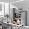 CANDY Meuble bas TV moderne à relief bois design tendance contemporain courbé design épuré CANDY Meuble bas TV moderne à relief bois design tendance contemporain courbé design épuré